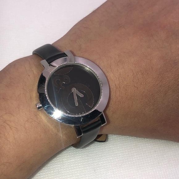 D&g Dolce & Gabbana Hoop-La Silver LoBlack Dial DW0520 Authentic 6” - 8.2” - Picture 3 of 7